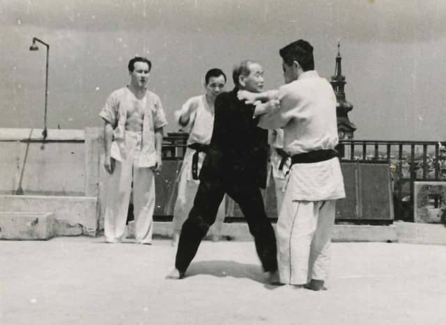Jigoro Kano during one of his later trips to Europe (Austria)